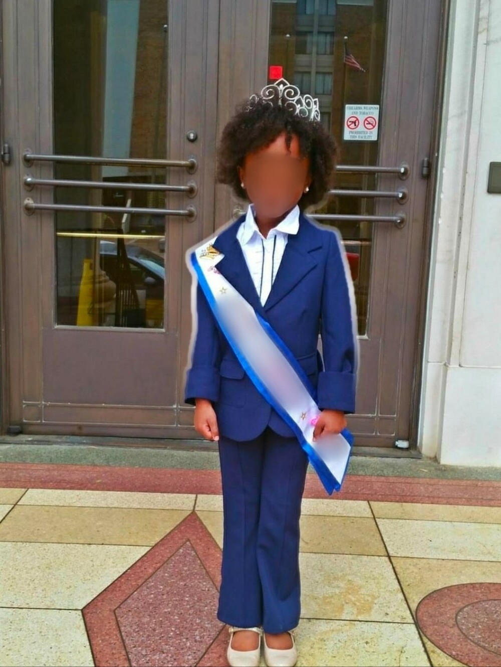 Navy Kids Blazer and Pants Set with Gold Buttons